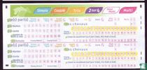 Ticket PMU - Simple - Couplé - Trio - 2sur4 - Mini Multi - Multi (Luxembourg)