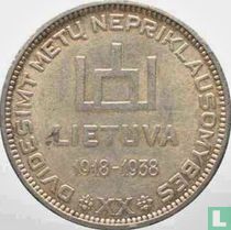 Lithuania 10 litu 1938 "20 years of independence"