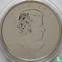 Canada 5 dollars 2011 (coloured) "Wolf"