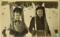 Beatrix en Irene met vacantie