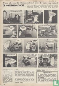 Waak als een St. Bernardushond over de auto van vader!