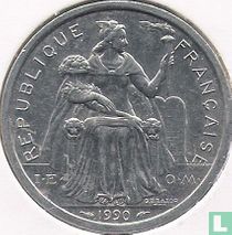 French Polynesia 2 francs 1990