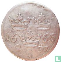 Sweden 2 öre 1666