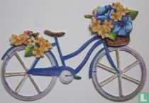 Blauwe damesfiets