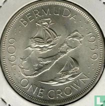 Bermuda 1 crown 1959 "350th anniversary Colony founding"