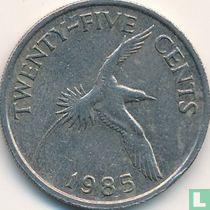 Bermuda 25 cents 1985