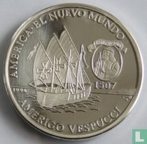 Cuba 10 pesos 1996 (PROOF) "America the New World - Amerigo Vespucci"