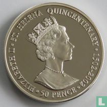 St. Helena 50 pence 2002 (PROOF) "St. Helena quincentenary - João da Nova"