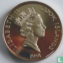 Cookeilanden 50 dollars 1991 (PROOF) "500 years of America - Ferdinand Magellan"
