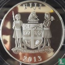 Fiji 25 dollars 2013 (PROOF) "2014 Football World Cup in Brazil"