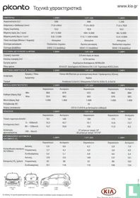 Kia Picanto Specificatielijst      