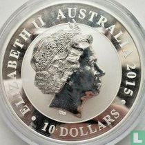 Australia 10 dollars 2015 "25th anniversary Australian kookaburra bullion coin series"