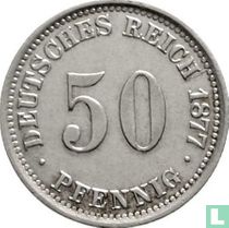 Duitse Rijk 50 pfennig 1877 (E - type 1)