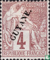 Type Dubois, with overprint 