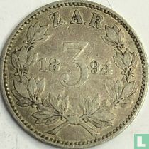 Afrique du Sud 3 pence 1894