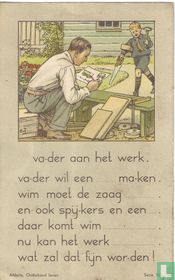 Vader aan het werk
