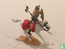 Cavalier viking avec bouclier et hache