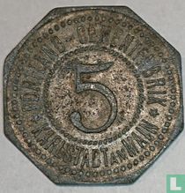 Karlstadt am Main 5 pfennig (zinc)