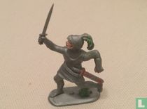 Chevalier courant avec une épée
