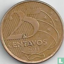 Brésil 25 centavos 2011