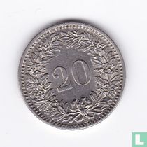 Suisse 20 rappen 1908 acheter
