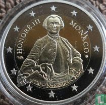 Monaco 2 euro 2020 (PROOF) "300th anniversary Birth of Prince Honoré III"