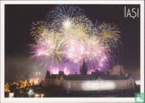 Vuurwerk op feestdag van Iasi