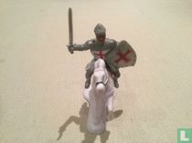 Crusader on horseback  