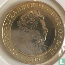 Île de Man 2 pounds 2019 "75th anniversary of D-Day - Winston Churchill"