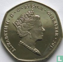 Gibraltar 50 pence 2017 "Christmas"