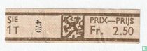 Sie 1T 470 - Prix-Prijs Fr. 2.50