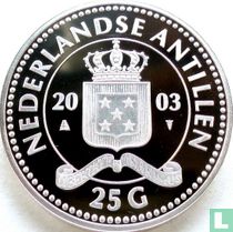 Antilles néerlandaises 25 gulden 2003 (PROOFLIKE) "175th anniversary Central Bank of the Netherlands Antilles"