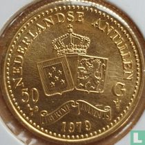 Netherlands Antilles 50 gulden 1979 "75th anniversary of the Royal Convenant"
