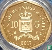 Antilles néerlandaises 10 gulden 2017 (BE) "50ème anniversaire du roi Willem-Alexander"