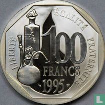 France 100 francs 1995 (BE) "100th anniversary Death of Louis Pasteur"