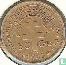 Cameroon 50 centimes 1943 (with LIBRE)