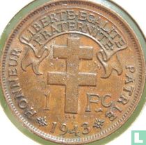 Cameroon 1 franc 1943 (without LIBRE)