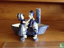 Couple with boat