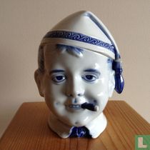 Tobacco pot smoking man
