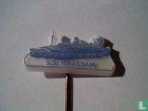S.S. Maasdam [bleu clair sur blanc]