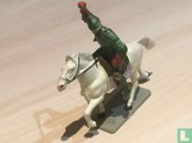 Chevalier en armure à cheval