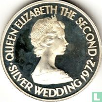Jersey 1 pound 1972 (PROOF) "25th Wedding anniversary of Queen Elizabeth II and Prince Philip"