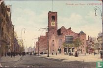 Damrak met Beurs.    AMSTERDAM.