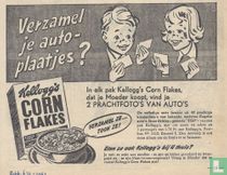 Verzamel je autoplaatjes? In elk pak Kellogg's Corn Flakes, dat je moeder koopt, vind je 2 prachtfoto's van auto's