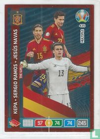Kepa - Sergio Ramos - Jesús Navas