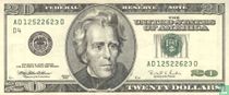 United States 20 dollars 1996 D