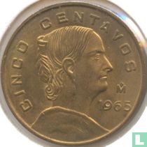 Mexique 5 centavos 1965 (laiton) acheter