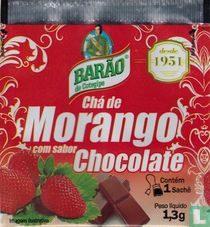 Chá de Morango com sabor Chocolate