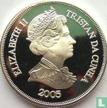 Tristan da Cunha 1 crown 2005 (PROOF) "60th anniversary Victory in Europe Day - Tanks"