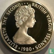 Îles Vierges britanniques 5 dollars 1980 (BE) "Grand héron"